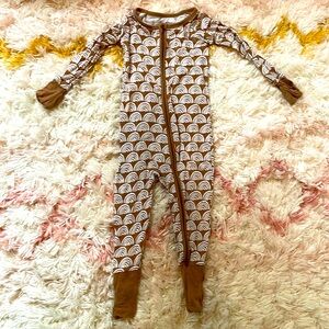 Little Sleepies Zippy - Brown Rainbow 12-18 months